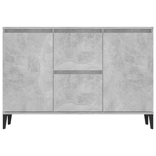 Sanaa Wooden Sideboard With 2 Doors 2 Drawers In Concrete Effect