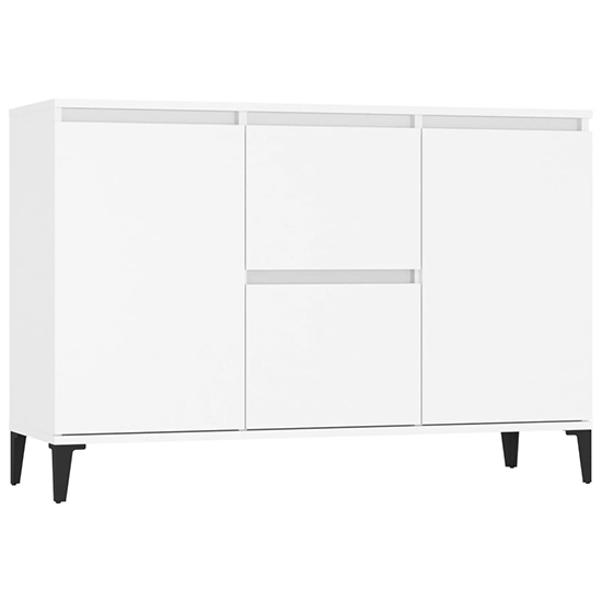 Sanaa Wooden Sideboard With 2 Doors 2 Drawers In White_2