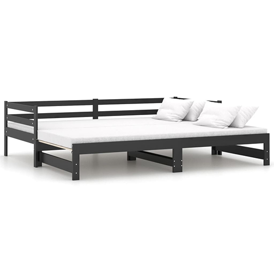 Sanchia Solid Pinewood Pull-Out Single Day Bed In Black_4