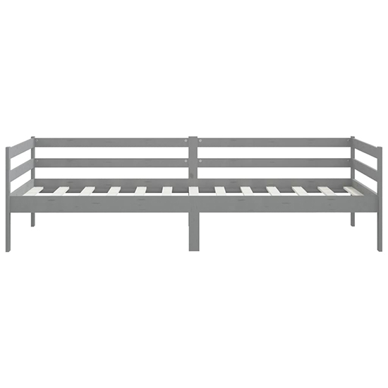 Sanchia Solid Pinewood Single Day Bed In Grey_5