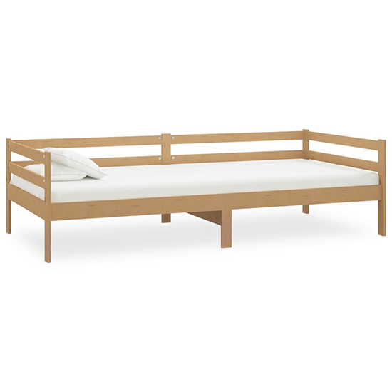 Sanchia Solid Pinewood Single Day Bed In Honey Brown_3