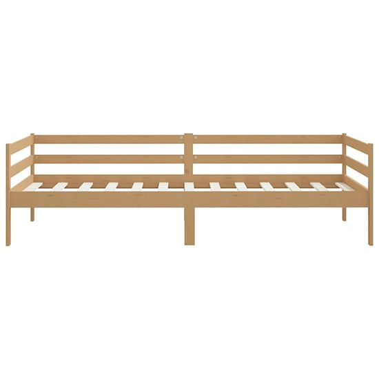 Sanchia Solid Pinewood Single Day Bed In Honey Brown_5