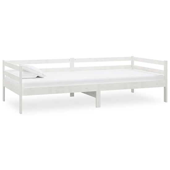 Sanchia Solid Pinewood Single Day Bed In White_3