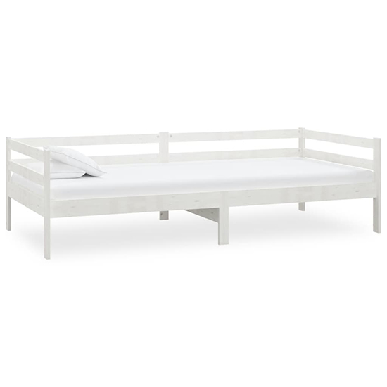 Sanchia Solid Pinewood Single Day Bed In White