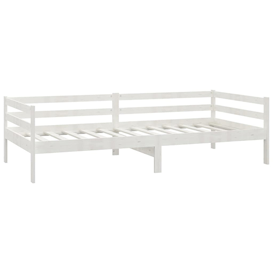 Sanchia Solid Pinewood Single Day Bed In White