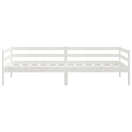 Sanchia Solid Pinewood Single Day Bed In White_5