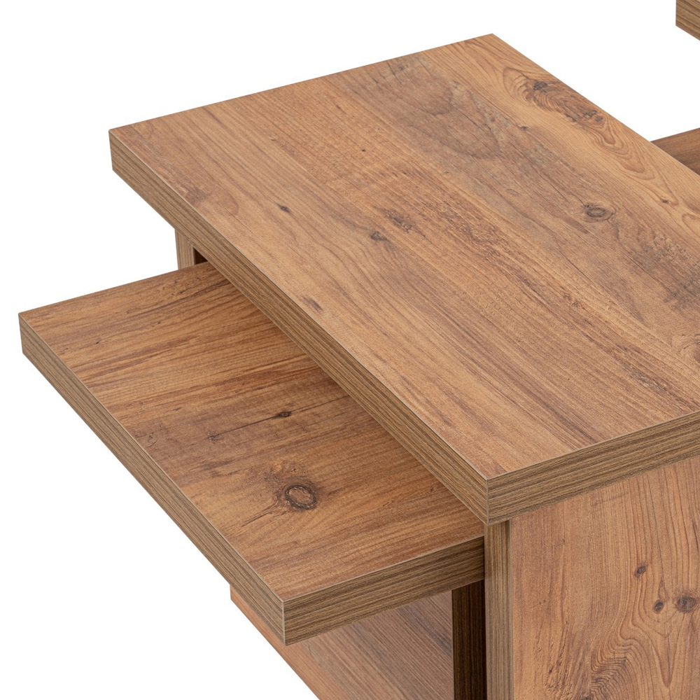 Sanctum Wooden Nest Of 3 Coffee Table in Atlantic Pine