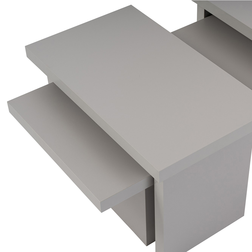 Sanctum Wooden Nest Of 3 Coffee Table in Grey