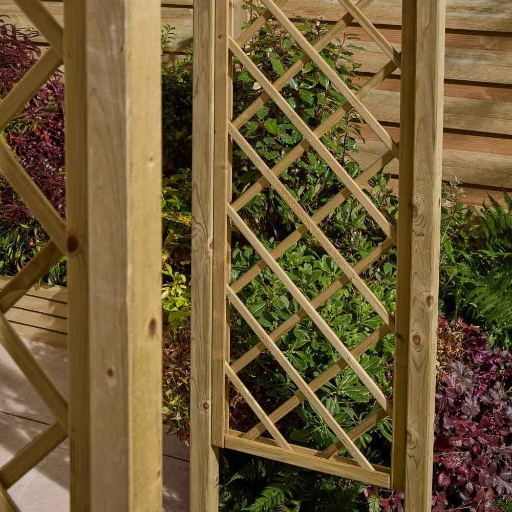 Sandiacre Garden Wooden Arch In Natural