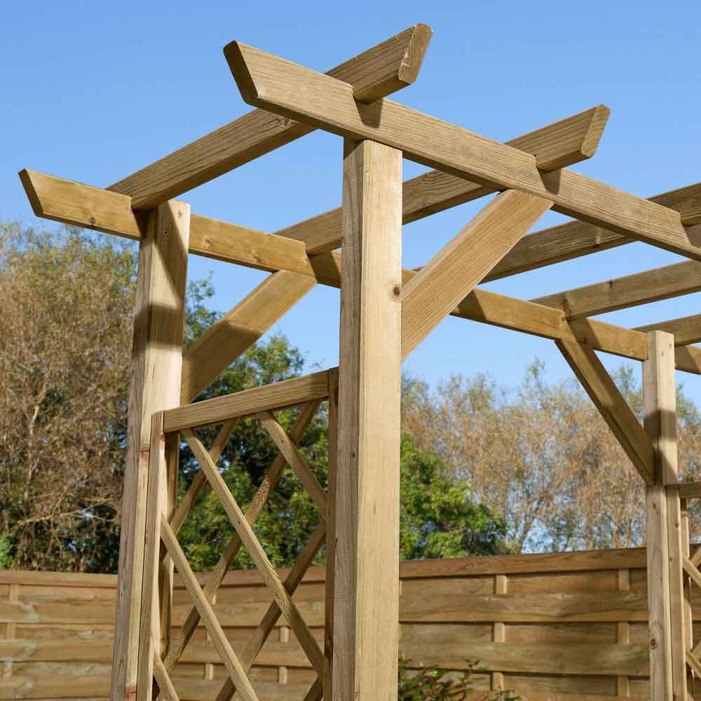 Sandiacre Garden Wooden Arch In Natural