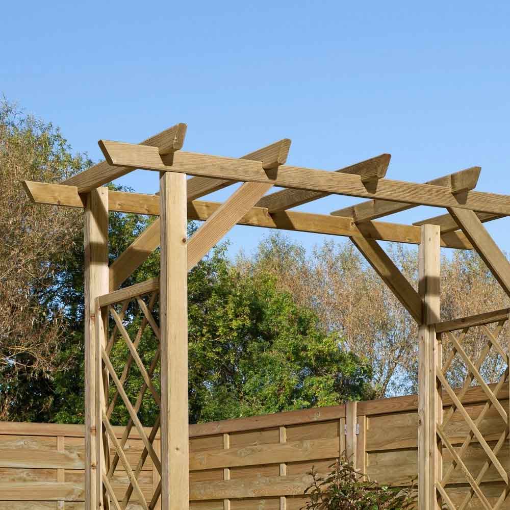 Sandiacre Garden Wooden Arch In Natural