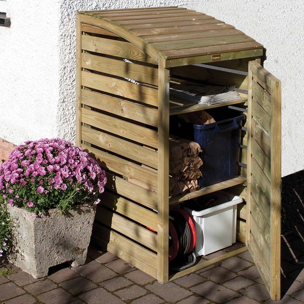 Sandiacre Wooden Garden Box Storage Bin In Natural