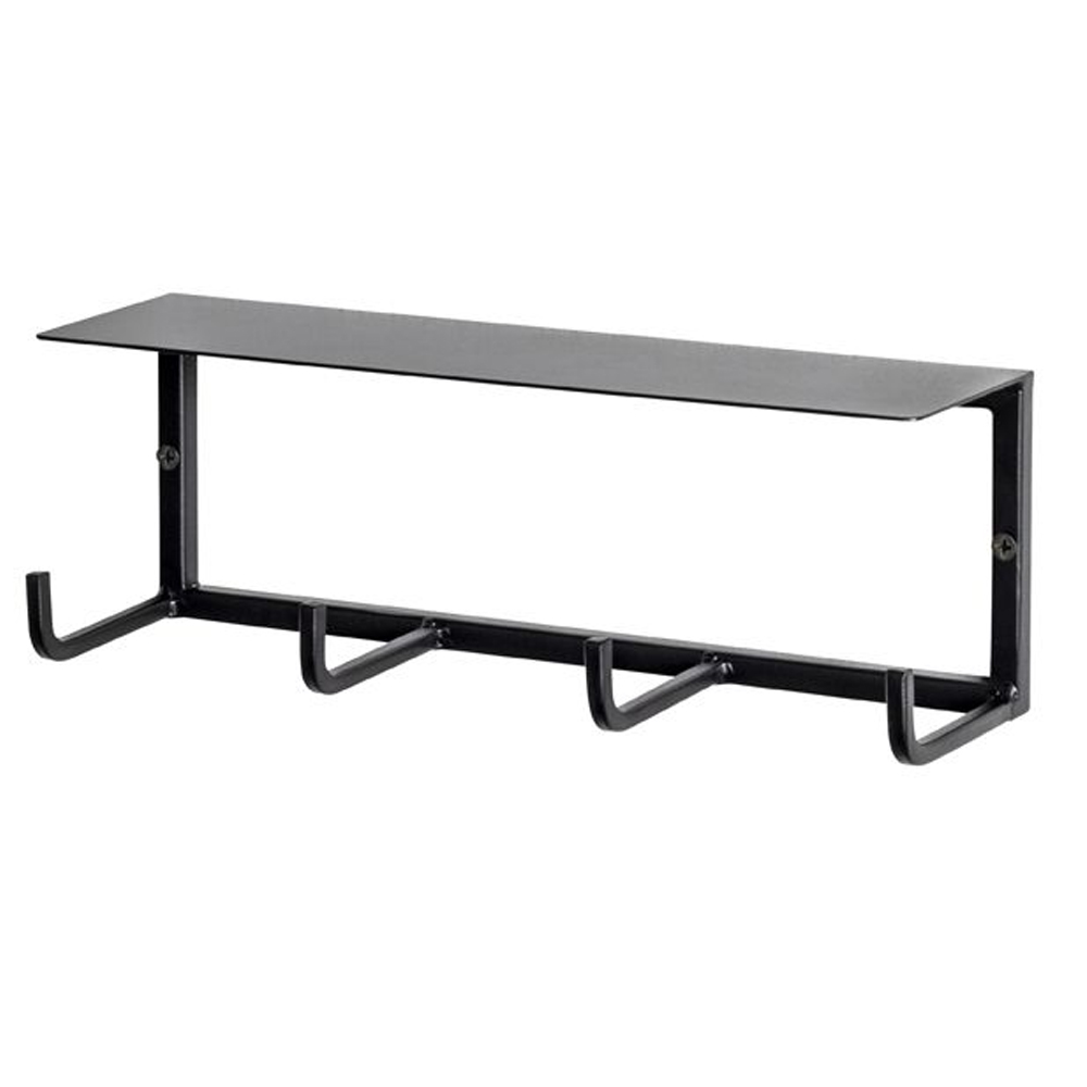 Sandy Steel Coat Rack With 3 Hooks In Black