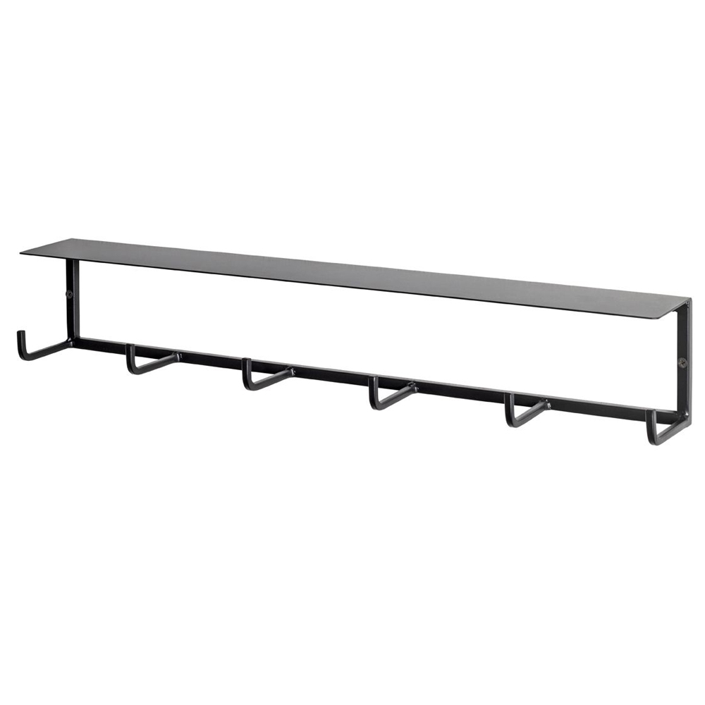 Sandy Steel Coat Rack With 6 Hooks In Black