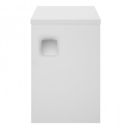 Sane 30cm Bathtroom Wall Hung Side Cabinet In Moon White