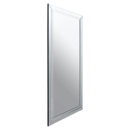 Sanford Large Clear Mirrored Glass Bevelled Wall Mirror