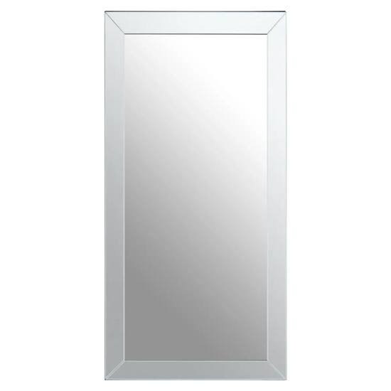 Product photograph of Sanford Large Rectangular Wall Mirror With Bevelled Sides from Furniture in Fashion