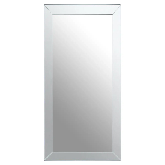 Read more about Sanford large rectangular wall mirror with bevelled sides
