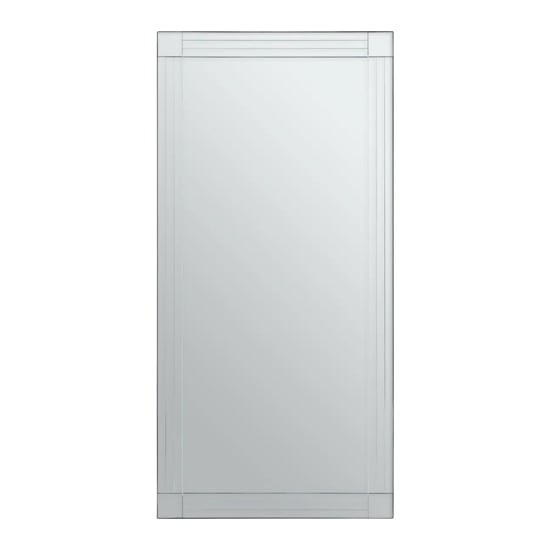 Sanford Rectangular Wall Mirror With Linear Detail