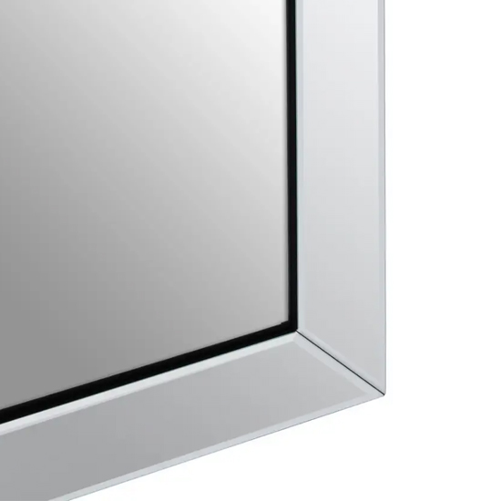 Sanford Small Rectangular Wall Mirror With Bevelled Sides