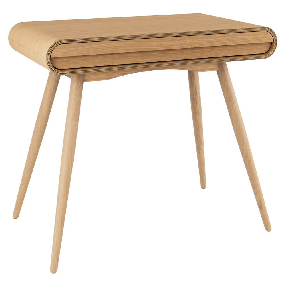 Sanford Wooden Laptop Desk With 1 Drawer In Oak