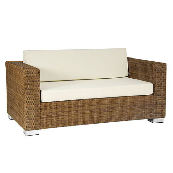Photo of Sanmo outdoor 2 seater sofa in red pine
