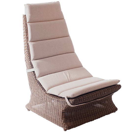 Photo of Sanmo outdoor lazy relaxing chair in red pine