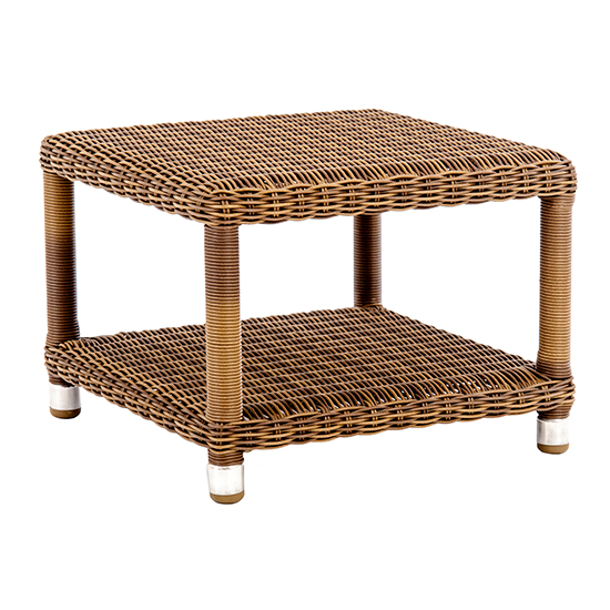 Product photograph of Sanmo Outdoor Sun Bed Side Table In Red Pine from Furniture in Fashion