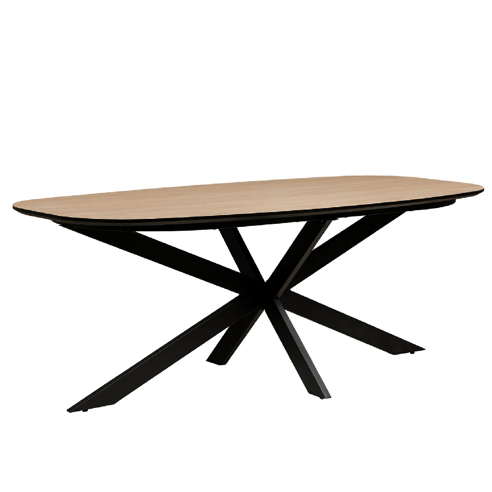 Read more about Santiago wooden large oval dining table in oak