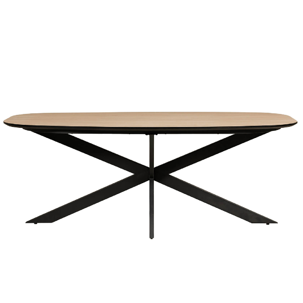 Santiago Wooden Small Oval Dining Table In Oak