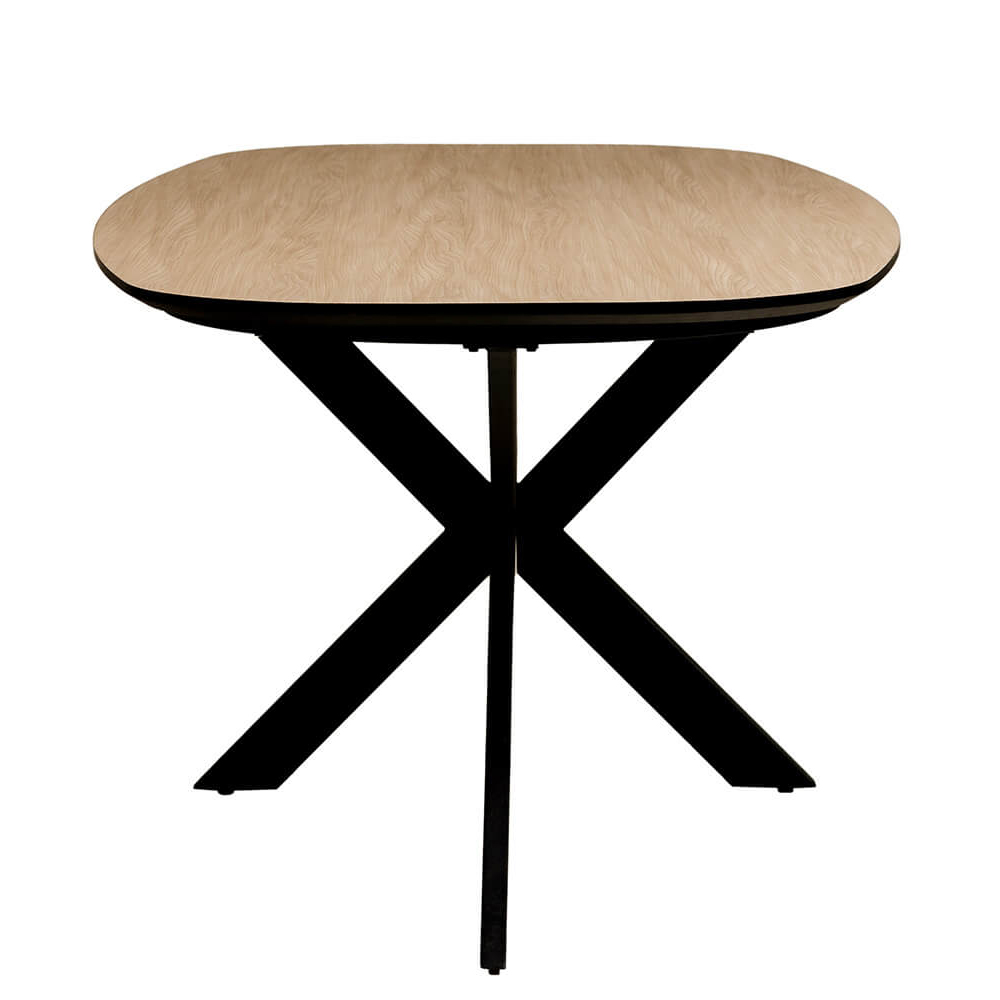 Santiago Wooden Small Oval Dining Table In Oak