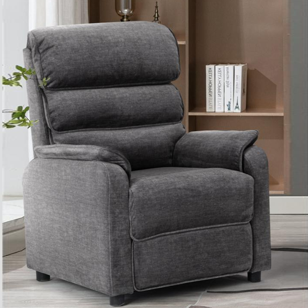 Sanur Fabric 3+1+1 Seater Sofa Set In Grey
