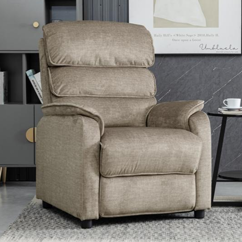 Sanur Fabric 3+1+1 Seater Sofa Set In Taupe