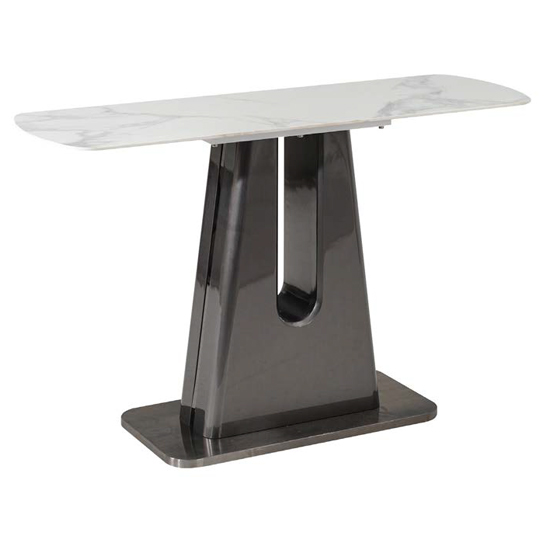 Read more about Sanur sintered stone console table in binli white