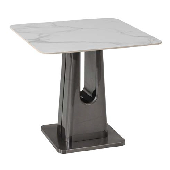Read more about Sanur sintered stone end table in binli white