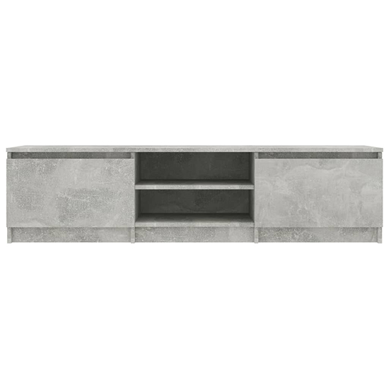 Saraid Wooden TV Stand With 2 Doors In Concrete Effect