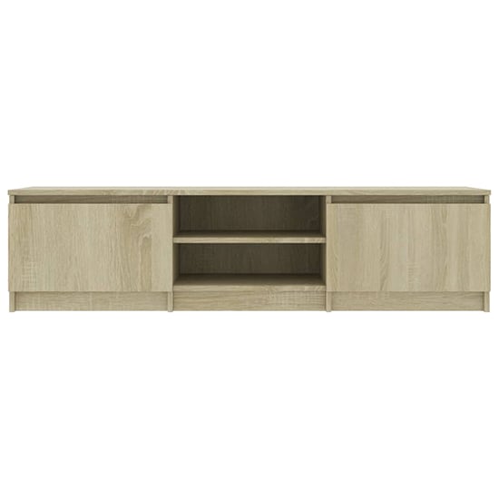 Saraid Wooden TV Stand With 2 Doors In Sonoma Oak