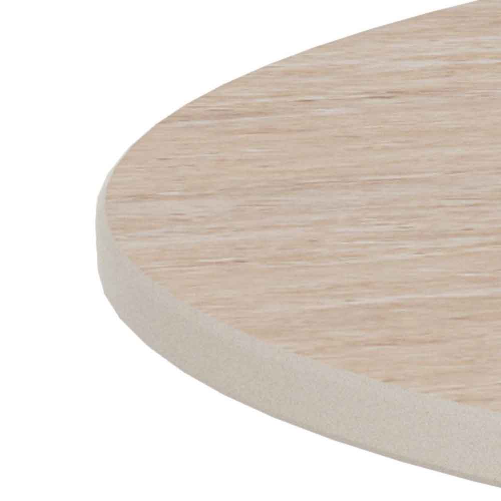 Sarasota Ceramic Round Dining Table With Grey Steel Base in Beige