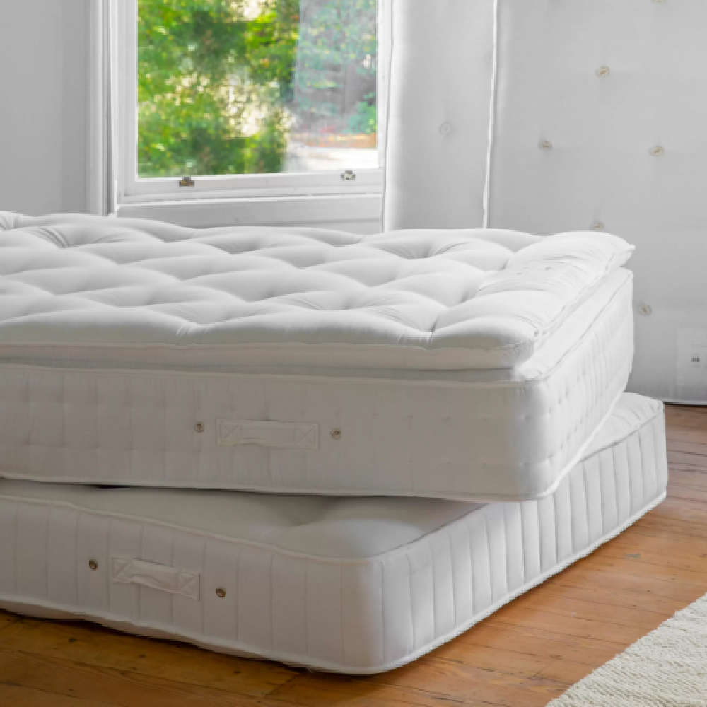 Saratoga 1400 Fabric King Size Pocket Mattress In White
