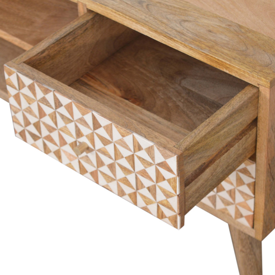 Sarina Wooden TV Stand In Oak Ish And White Inlay_4