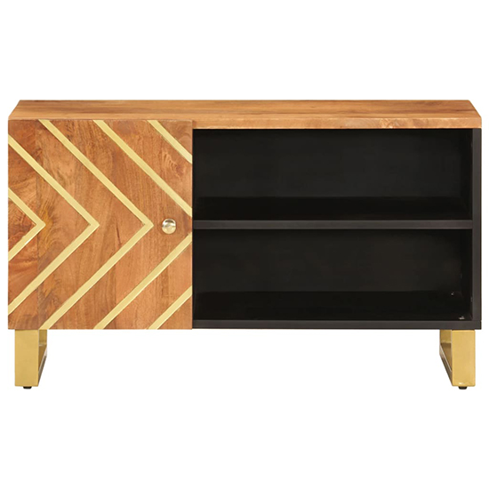 Sarlat Mangowood TV Stand 1 Door In Brown And Black