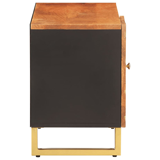 Sarlat Mangowood TV Stand 1 Door In Brown And Black