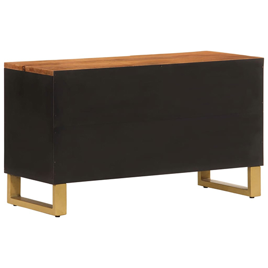 Sarlat Mangowood TV Stand 1 Door In Brown And Black