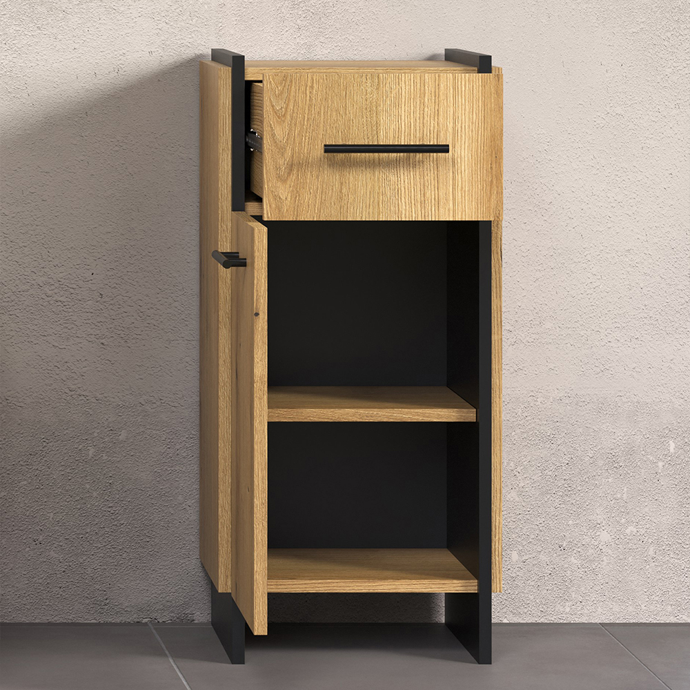 Sarlon Wooden Bathroom Furniture Set in Evoke Oak