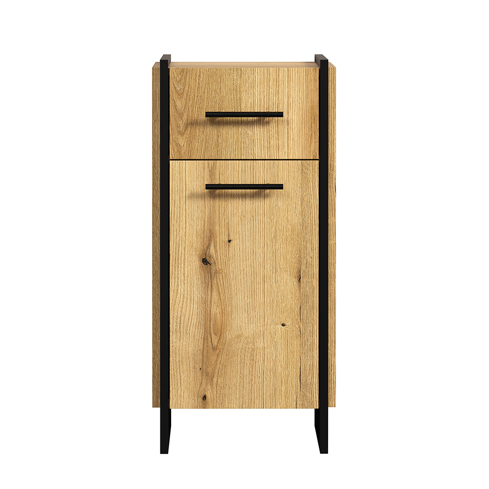 Sarlon Wooden Bathroom Furniture Set in Evoke Oak