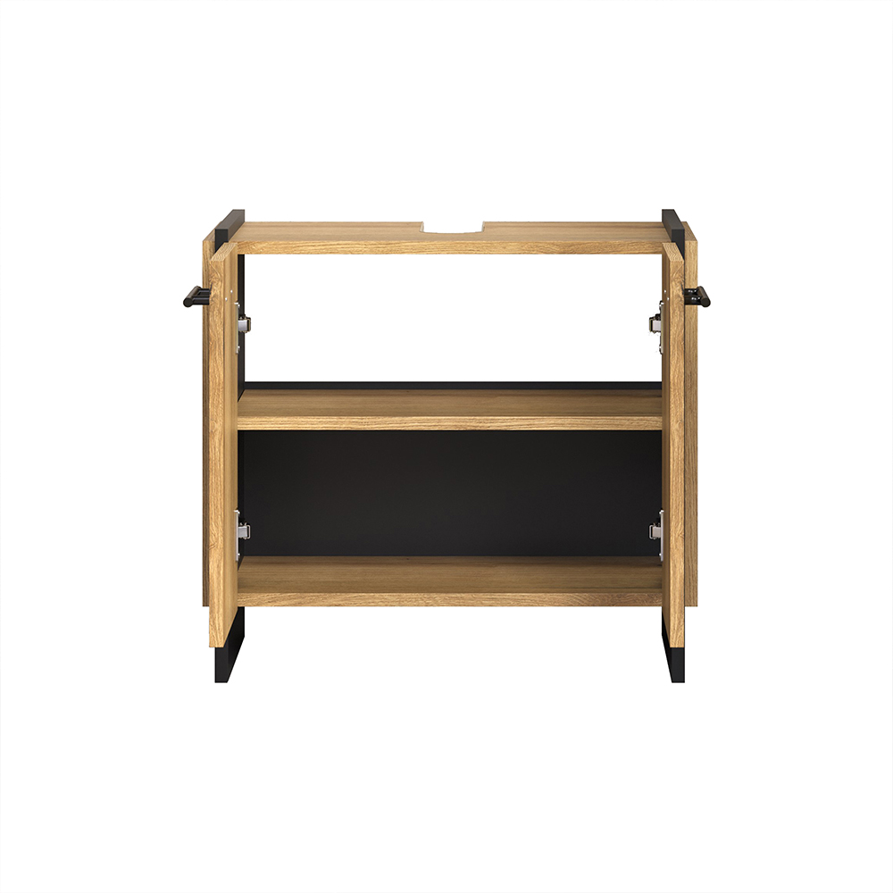 Sarlon Wooden Vanity Unit in Evoke Oak