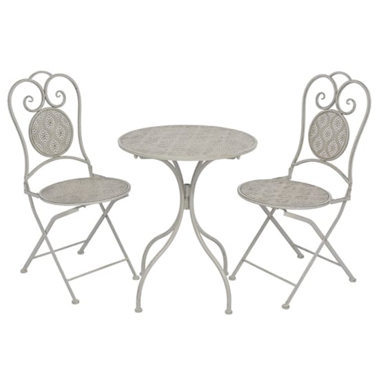 Read more about Sarnia steel 3 piece bistro set in grey