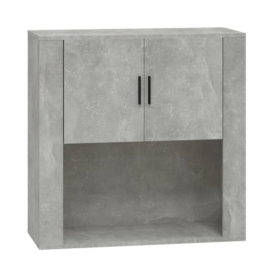 Sarnia Wall Storage Cabinet With 2 Doors In Concrete Effect
