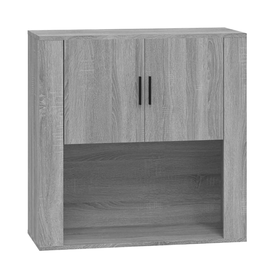Sarnia Wall Storage Cabinet With 2 Doors In Grey Sonoma Oak