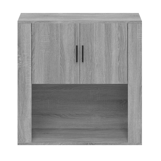 Sarnia Wall Storage Cabinet With 2 Doors In Grey Sonoma Oak